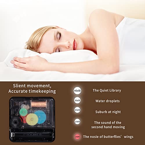 Wall Clock Glow in The Dark Battery Operated Silent 12 in - color: White