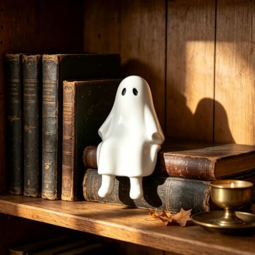 Halloween Ghost Figurine in Sitting Posture Resin Ghost Statue 1 Pcs - color: Styl 7