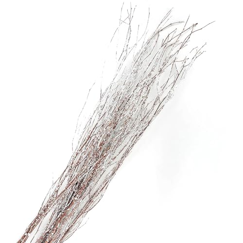 Branches for Vase, 3'–4' Natural Birch Tree Branches for Decoration, Bundle of 10 Tall Decorative Sticks for Vases, Rustic Wood Branches for Crafts, Weddings, Seasonal & Home Décor - Winter - color: Touch of Winter