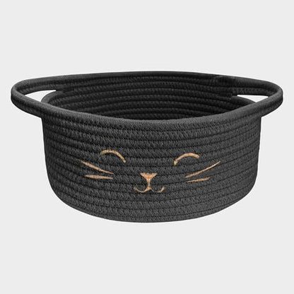 Small Cat Toy Basket, Gift Baskets Empty for Baby Shower,9.8" x 4" - size: 9.8"D x 4"H