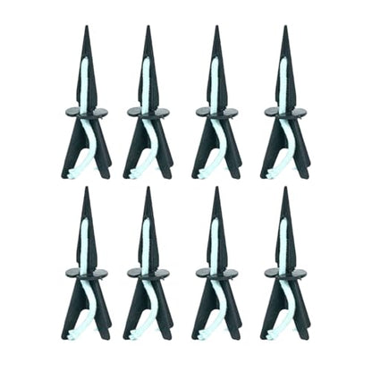 GreenShip 8 Pack Self Watering Planter Insert Watering Spikes, Watering Stakes with Wicking Rope, Plant Spikes for Indoor Outdoor Plants, Vacation Plant Watering Device for Planter Height 4.7" to 12" - size: Small（8 Pack）