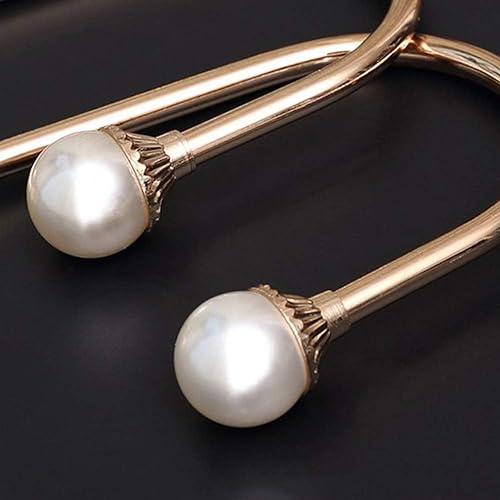 COCIVIVRE 2 Pack Curtain Holdbacks Wall Mounted Curtain Tiebacks Hooks - color: Golden, size: 2 Pack