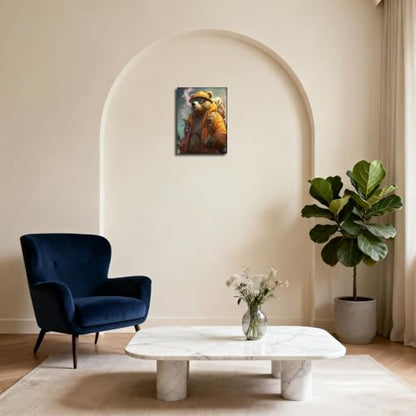 Halioyo Cool Graffiti Bear Canvas Wall Art Print(12x16 Inch) - color: Painting-08, size: 16"L x 12"W
