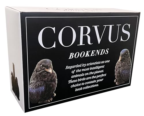 Streamline Imagined Raven Bookends Decor for Home