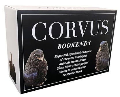 Streamline Imagined Raven Bookends Decor for Home