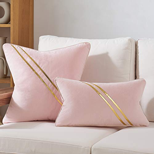 Avigers Throw Pillow Cover 18 x 18 Inch, Pink, Velvet, Hidden Zipper - color: Pink, size: 18" x 18" (Pack of 1)