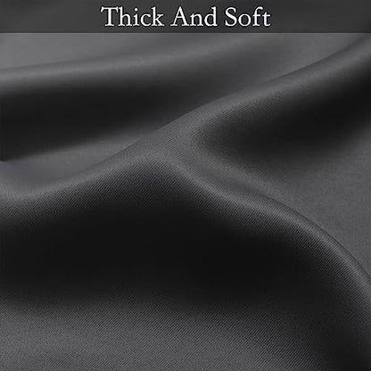 SimpleHome Ombre Black to Grey White Curtains for Living Room 42Wx45L - color: Black, size: 42"W x 45"L (Pack of 2)
