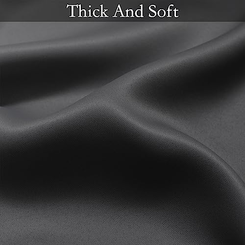 SimpleHome Ombre Black to Grey White Curtains for Living Room 42Wx54L - color: Black, size: 42"W x 54"L (Pack of 2)