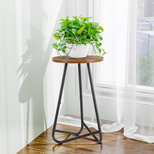 Plant Stand Indoor,Small Plant Table,Metal Display Rack,Brown,20 In - color: Brown, size: 20 In