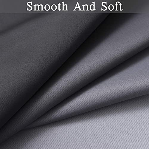 SimpleHome Ombre Gradient Black White to Gray Curtains for Bedroom, 42Wx63L - color: Black and White, size: 42"W x 63"L (Pack of 2)