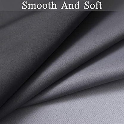 SimpleHome Ombre Gradient Black White to Gray Curtains for Bedroom, 42Wx63L - color: Black and White, size: 42"W x 63"L (Pack of 2)