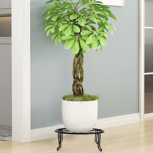 Tosnail 5 Pack Metal Plant Stands for Indoor and Outdoor, Planters Flower Pots Holder, Beverage Dispenser Stand, Pumpkin Short Stand, Double Braces Legs