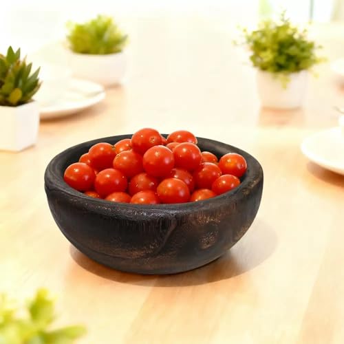 Wooden Bowl 10.6" Handcrafted Centerpiece for Storage (Small) - size: 10.6 Inch