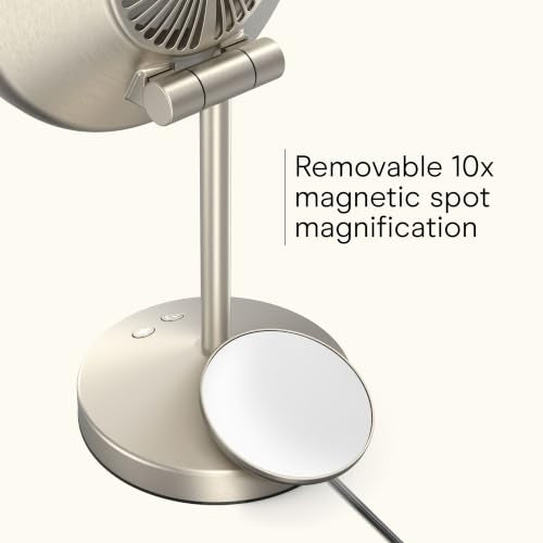 Conair Vanity Mirror with Lights, Adjustable Fan & Brightness, Round - color: Silver