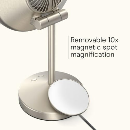 Conair Vanity Mirror with Lights, Adjustable Fan & Brightness, Round - color: Silver