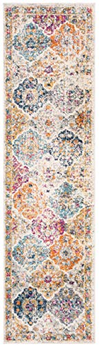 SAFAVIEH Madison Runner Rug 2'3"x10', Transitional Cream & Multi MAD611B