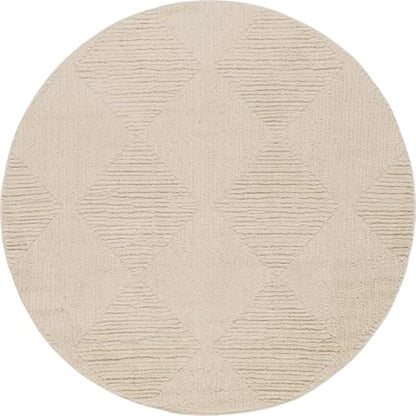 nuLOOM Kerry Beige Geometric Power Loomed Area Rug, 6' Round - color: Kerry Beige, size: 6' (Round)