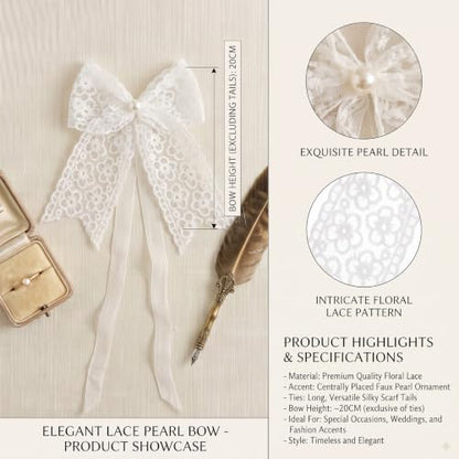 White Lace Bow Curtain Tiebacks 6-Pack, Vine Floral Curtain Holdbacks - color: White Daisy Floral