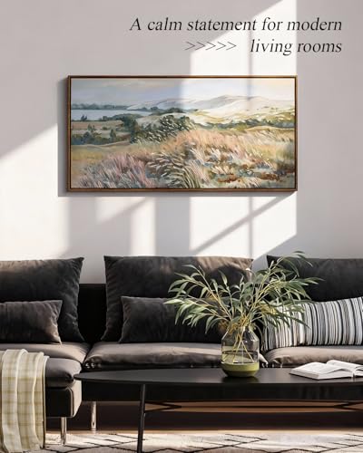 ARPEOTCY Large Landscape Wall Art, Nature Countryside Painting 20×40 in - color: Coastal Dune, size: 40"L x 20"W