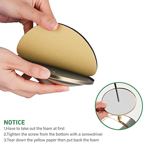 Nicesail Tabletop Makeup Mirror Magnifying Vanity Mirror 10X Antique Bronze