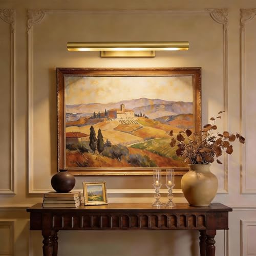 30 inch Hardwired Picture Light for Wall Brass Picture Lighting - color: Brass, size: 30in
