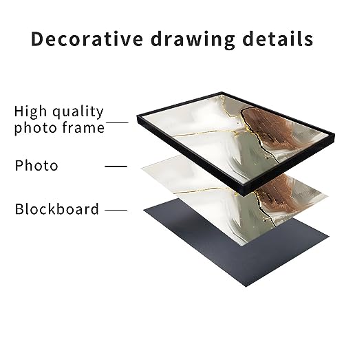 Wall Art Set of 3 Frames Canvas Wall art Decor Abstract Minimalism Natural Style Art Mural Posters & Prints, large Size Wall Art Aesthetics Living room Bedroom Kitchen Office (24 "X 16" X 3 pieces) - size: 24 "X 16" X 3 pieces