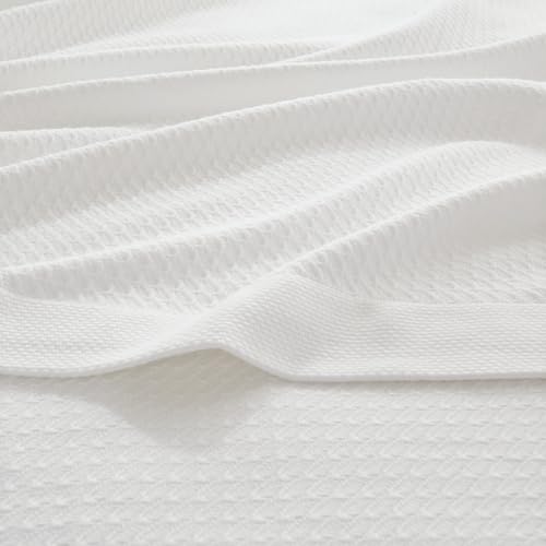 Madison Park 100% Egyptian Cotton King Size Bed Blanket for Summer White - color: White, size: King