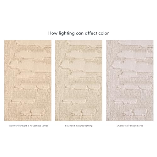 Revival Rugs Shell 5'x8' Area Rugs - Washable, Medium Pile, Beige, Cream - color: Beige/Cream, size: 5'3" x 7'10" (Rectangular)