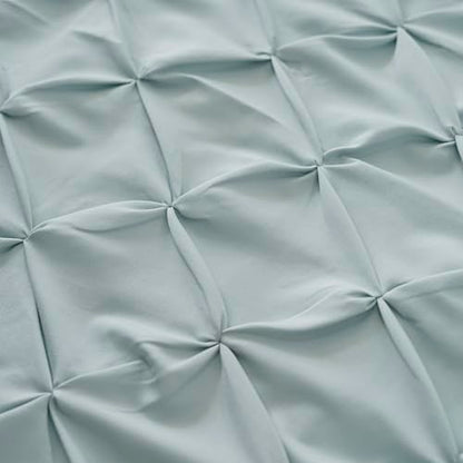 Pintuck Diamond Textured Thermal Insulated Window Curtains 52"W x 84"L - color: Seafoam Green, size: 52"W x 84"L (Pack of 2)
