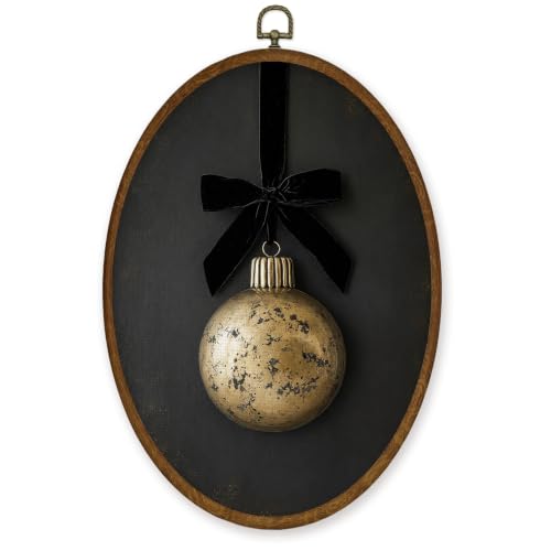 WULQYING Moody Christmas Bauble Ball Oval Wall Art Decor Home 8.6x11.4 - color: Color36