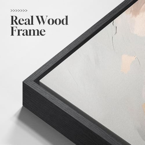 Framed Neutral Gold Abstract Wall Art for Bedroom, 3 Piece Set, 16x24 In - color: Neutral Gold Accents, size: 16" W x 24" H x 3pcs