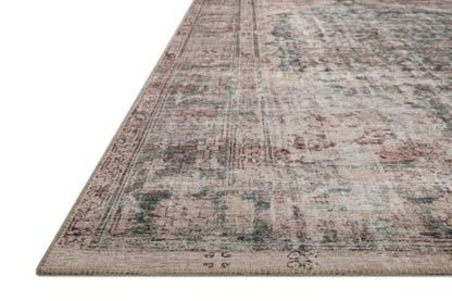 Loloi Amber Lewis Georgie Lagoon/Beige 2'-6" x 7'-6" Runner Rug - color: Lagoon / Beige, size: 2'6" x 7'6" (Rectangular)