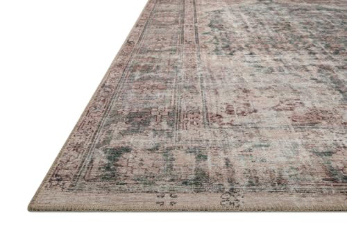 Loloi Amber Lewis Georgie Lagoon/Beige 2'-6" x 12'-0" Runner Rug - color: Lagoon / Beige, size: 2'6" x 12' (Rectangular)