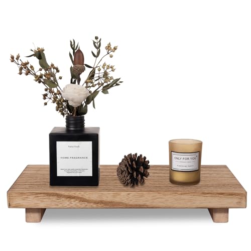 Wood Bathroom Tray Farmhouse Decor Kitchen Soap Holder, 11.8"x7" Brown - color: Brown, size: 11.8" x 7" x 1.6"