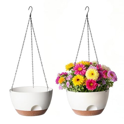 Hanging Planter, 12 Inch, White - color: White, size: 12 Inch