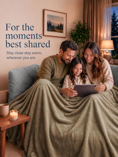 Utopia Bedding Ultra Soft Fleece Bed Blanket Throw Size Camel (50x60 Inch) - color: Camel, size: Throw (50x60 Inch)