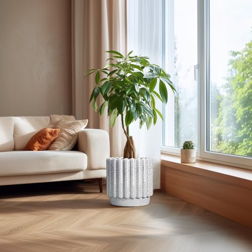 Ceramicfor Ceramic Planter, 12 Inch, Black and White - color: Black and White, size: 12 Inch