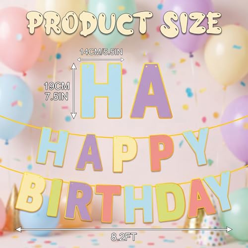 Happy Birthday Banner - Birthday Party Decorations for Home - color: Multicolor