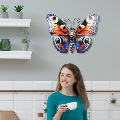 VEWOGARDEN Butterfly Wall Decor Large Outdoor Metal Wall Art - style: Butterfly