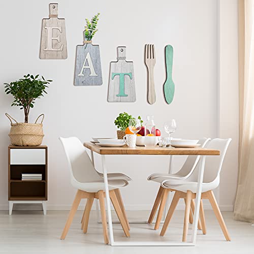 Jetec Cutting Board Eat Sign Set Wall Decor, Beige, Dark Gray, Gray White - color: Beige, Dark Gray, Gray White