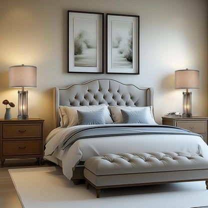 RORIA Set of 2 Rustic Table Lamps for Living Room with 2 USB Ports - color: Gray