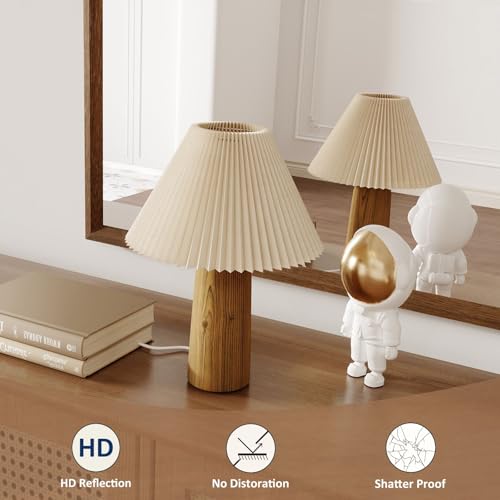 WEER Bathroom Vanity Mirror Walnut 55X30 Inch - color: Walnut, size: 55"L x 30"W