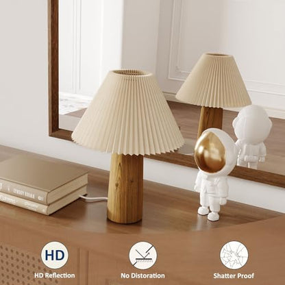 WEER Walnut Bathroom Vanity Mirror 36X36 Inch - color: Walnut, size: 36"L x 36"W