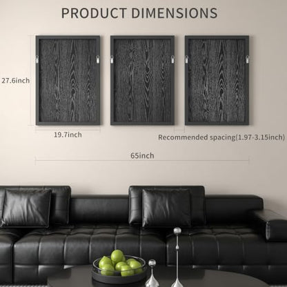 JACUKO Large Wall Art 3D Textured Modern Abstract 3-Piece 20x28 Inch - size: 20"W x 28"H x 3Pcs