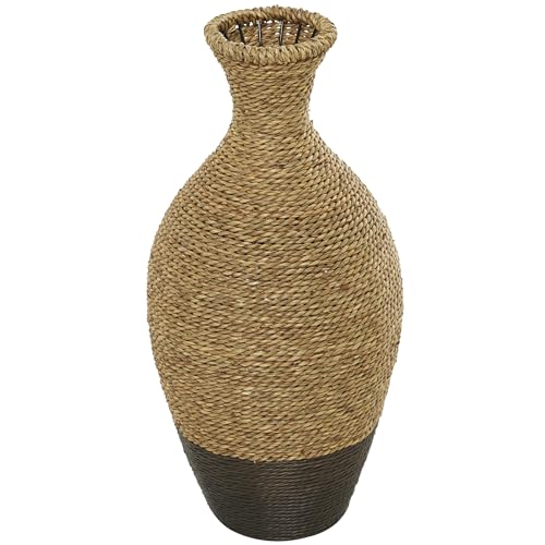 Deco 79 Seagrass Vase, Vase 10" x 10" x 21", Brown - size: 10" x 10" x 21"