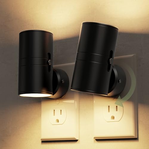 L LOHAS LED Night Light, Night Lights Plug into Wall, 5 Colors, Dimmable - color: 5CCT, size: 2 Pack