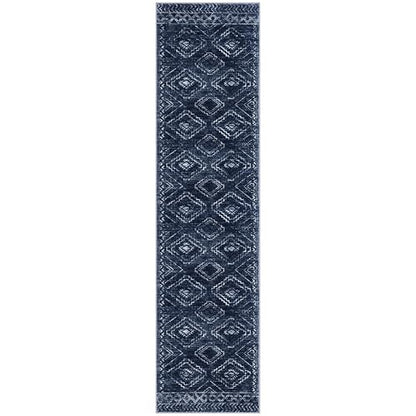 KILOCOCO Washable Runner Rug 2x8 ft Non Slip Runners for Hallway, Dark Blue - color: Dark Blue, size: 2' x 8' (Runner)