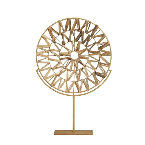 Deco 79 Seagrass Abstract Handmade Decorative Sculpture Home Decor Statue, Accent Figurine 18" x 4" x 28", Brown - size: LARGE SIZE