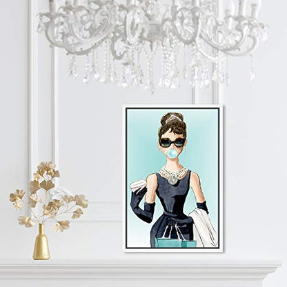 The Oliver Gal Artist Co. Abstract Wall Art Canvas - size: 15"L x 10"W, style: White Frame