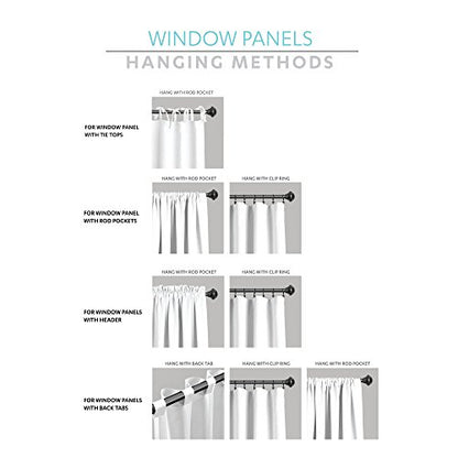 Lush Decor Farmhouse Textured Sheer Window Curtain Valance, 52"W x18"L, Neutral - color: Neutral